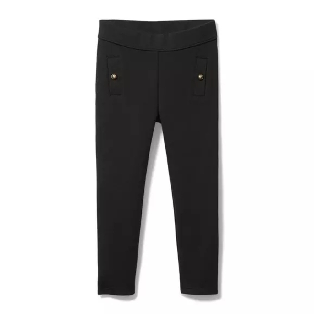 3 For $18 Janie and Jack Black Leggings with Button Detail